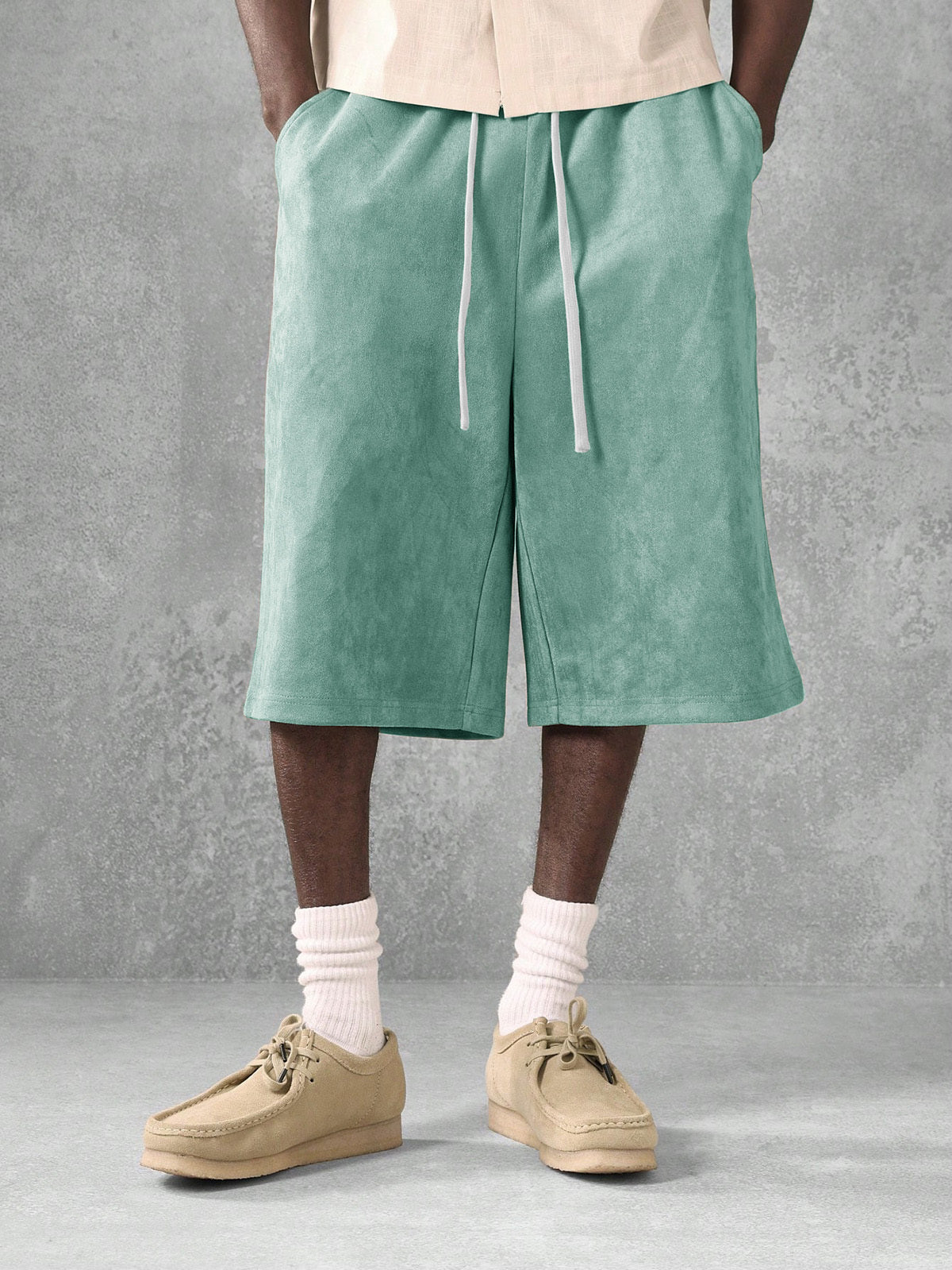 Men's Retro Loose Distressed Shorts