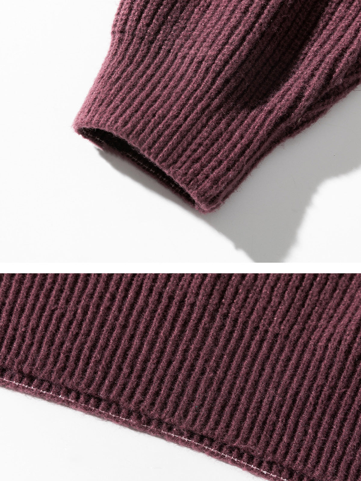 Men's Casual Round Neck Solid Color Comfortable Knitted Sweater