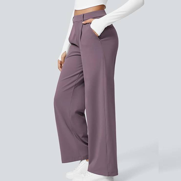 🎁Christmas Discounts🔥High Waisted Work Pants for Women Business Casual Outfits Office Dress Pants Trousers with Pockets