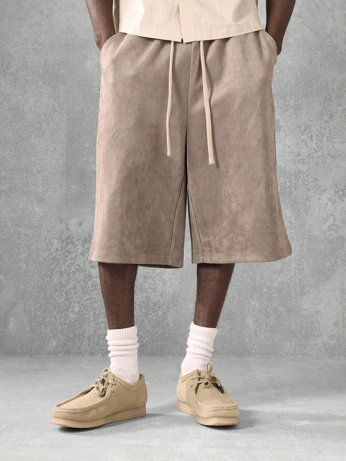 Men's Retro Loose Distressed Shorts