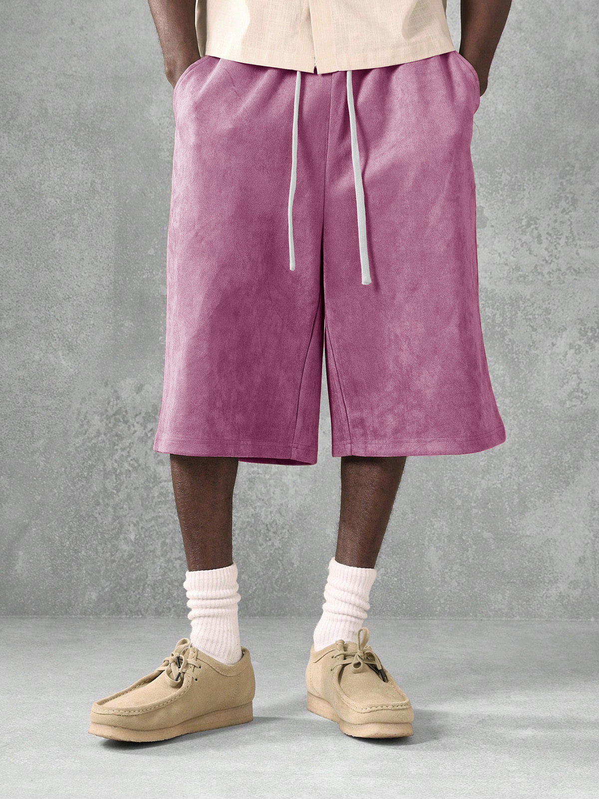 Men's Retro Loose Distressed Shorts