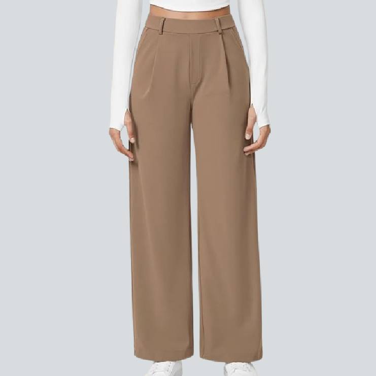 🎁Christmas Discounts🔥High Waisted Work Pants for Women Business Casual Outfits Office Dress Pants Trousers with Pockets
