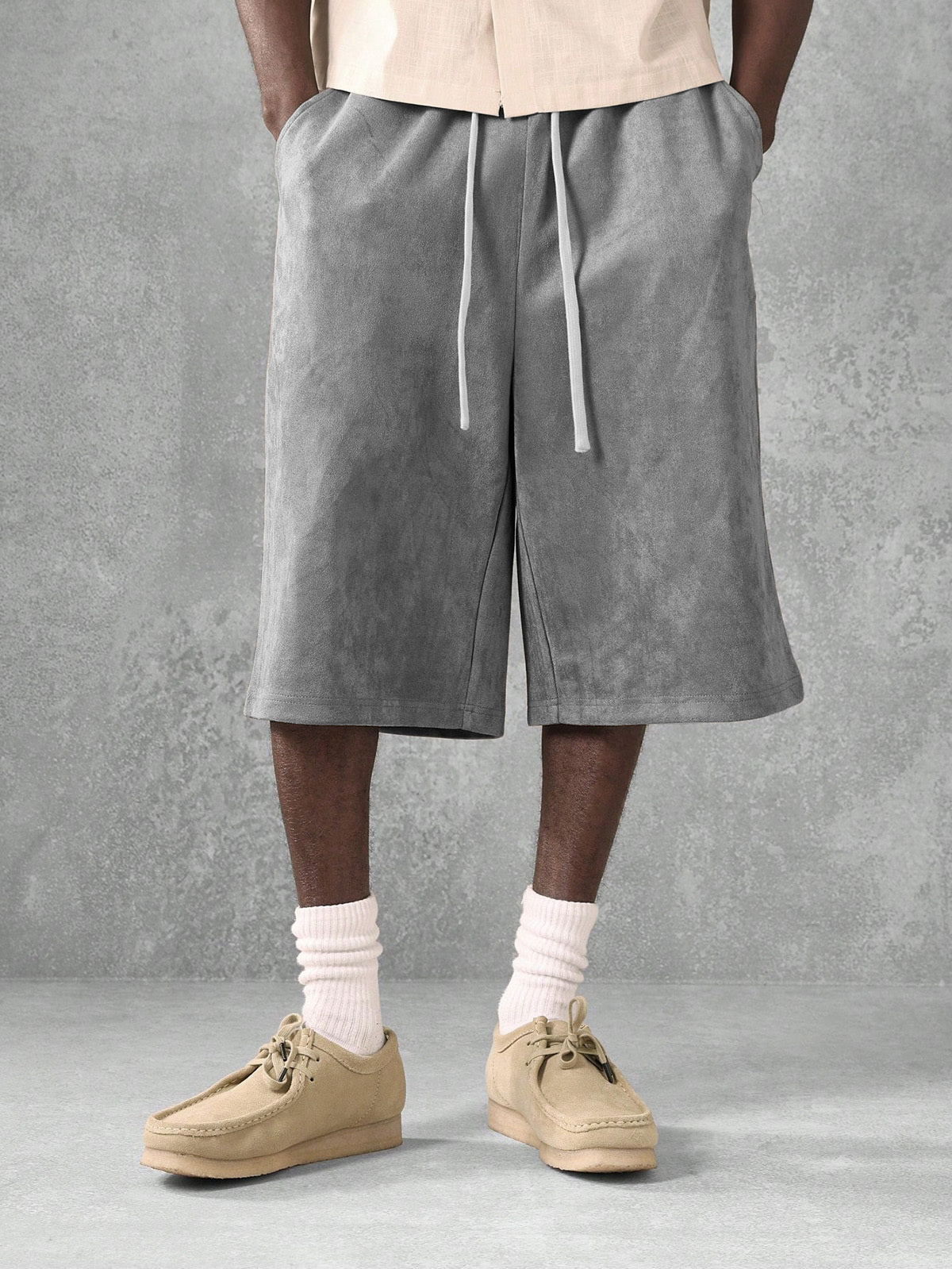 Men's Retro Loose Distressed Shorts