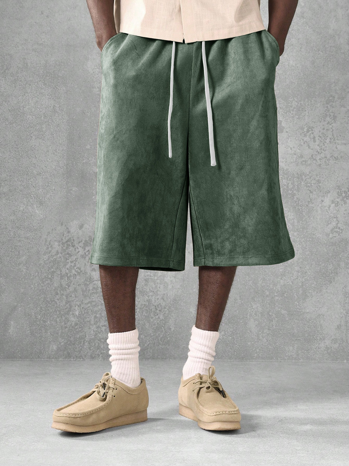 Men's Retro Loose Distressed Shorts