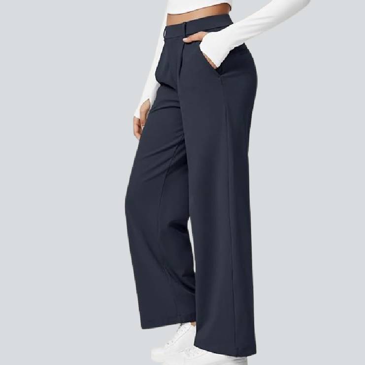 🎁Christmas Discounts🔥High Waisted Work Pants for Women Business Casual Outfits Office Dress Pants Trousers with Pockets