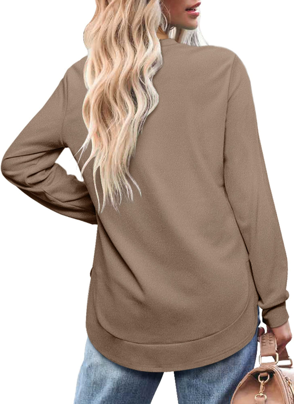 Women's High Low Curved Hem Tops (Buy 2 Free Shipping)
